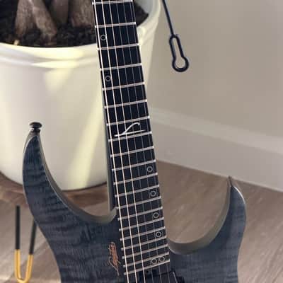 Legator G6FSS Ghost 6 Super Shred Electric Guitar, Black Flame Maple image 2