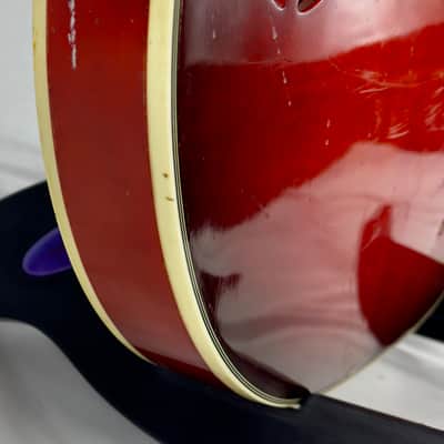 Harmony H-78 Hollow Body Electric Guitar Body  1964 Red Burst image 9