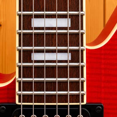 Lefty Bayonet RA(Railhammer) FM (Flame Maple) in Rock Orange image 12