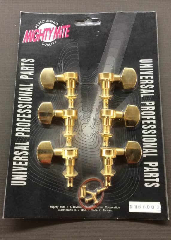 Mighty Mite Vintage Gibson Style Gold Tuners (3x3) w/ Mounting Screws image 1