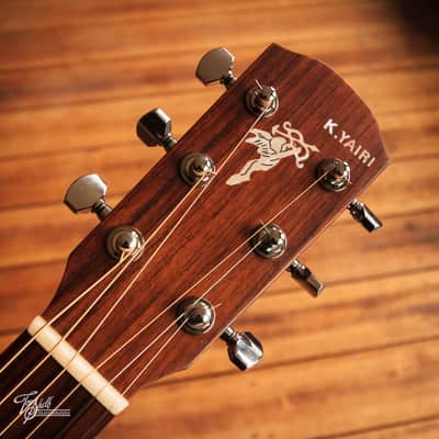 K.Yairi SRF-OV2 Parlour Acoustic Vintage Black Burst 2021 image 6