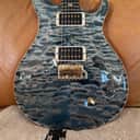 Incredible Quilt! 2021 PRS Custom 22 Wood Library - Faded Whale Blue - Chocolate Indian Rosewood Neck - Ebony FB