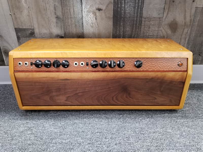 1970s Fender Bassman 70 Amp Head - Amazing Custom Wood Cabinet image 1