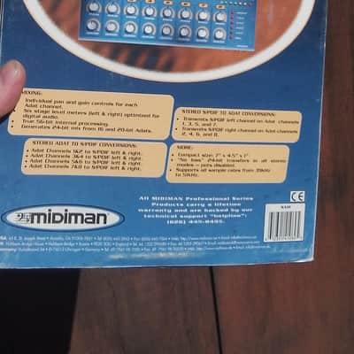MIDIMAN SAM S/PDIF-ADAT 24 BIT CONVERTER Blue image 4