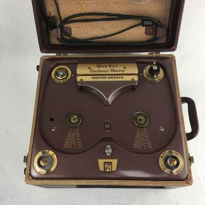 Vintage Webster Chicago WebcorTape Recorder 210-1 with Case & Microphone image 6