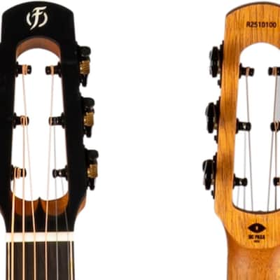 Flight PIXI BK Solid Spruce Top Mahogany Neck 6-String Acoustic Travel Guitar w/Gig Bag image 17