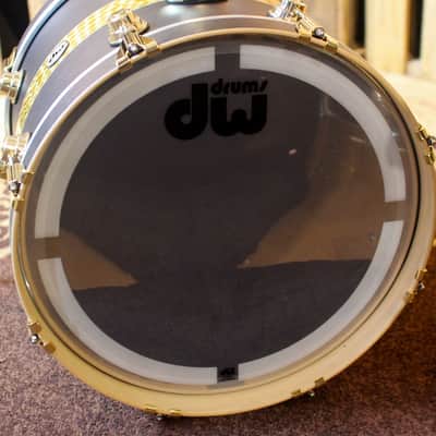 DW Collector's Gold Leaf Rally Stripe Over Ebony Kit - 20,10,12,14 - SO#1153902 image 10