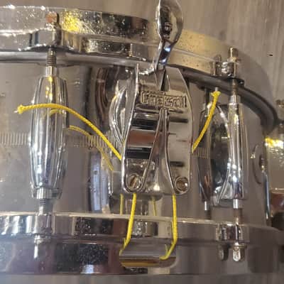 GRETSCH BROADKASTER CHROME OVER BRASS 14'' x 5'' 1980 image 5