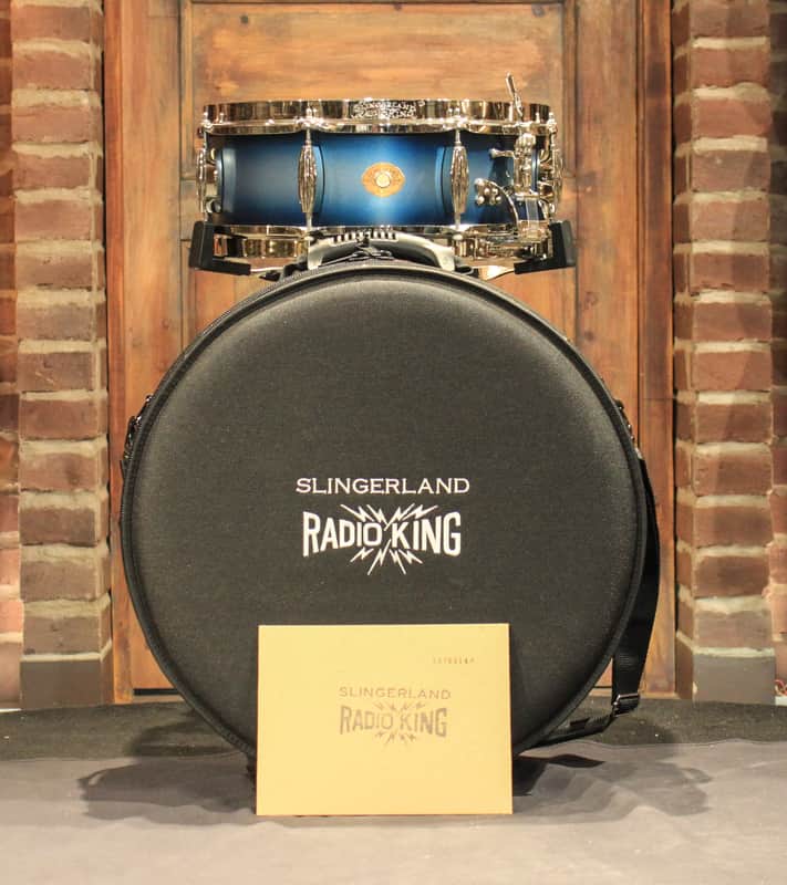 Slingerland Radio King LTD 5x14" Snare Drum Blue/Silver Lacquer Burst - New! image 1