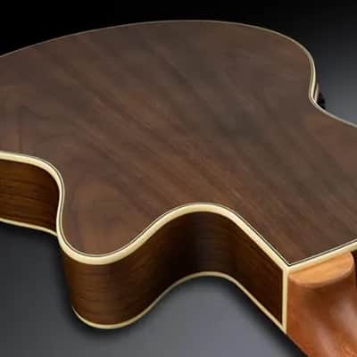 Warwick RockBass Alien Deluxe Hybrid Thinline, Lefthand, 4-String - Natural Transparent Satin image 4