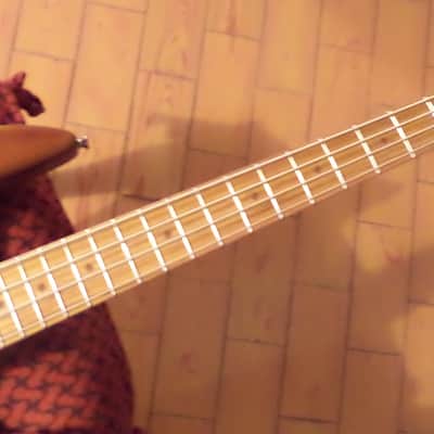 private stock 4  bass,handbuilt ,preorder of slab/neck thru   goregeous style of slim  jazz bass image 10