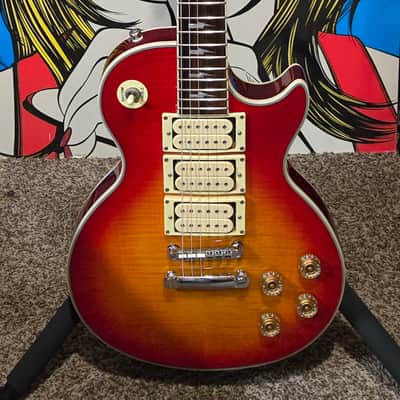 2002 Epiphone Ace Frehley Signature Les Paul 1997 - 2006 - Heritage Cherry Sunburst image 3