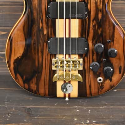 Alembic Stanley Clarke Signature Deluxe short scale 4 string Bass Macassar Ebony - VIDEO DEMO image 5