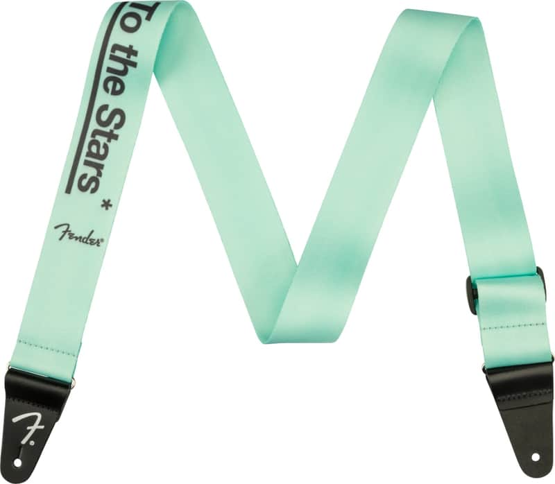 Genuine Fender Tom DeLonge To The Stars Guitar Strap, Surf Green image 1