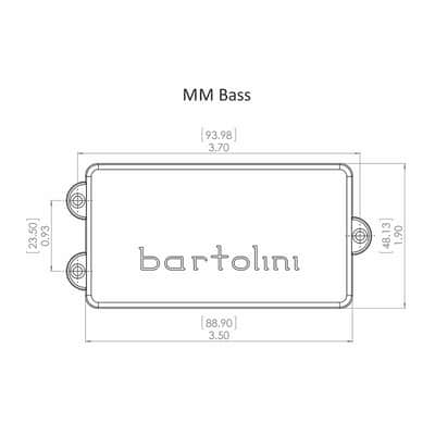 BARTOLINI MMC 4-string Music Man Dual Coil Bridge Pickup. image 3