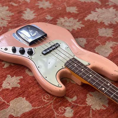 2020 Fender Custom Shop '62 Jazz Bass Journeyman Relic - Shell Pink image 9