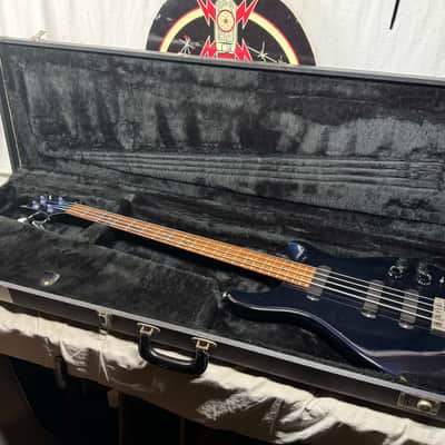 PRS Paul Reed Smith Bass-4 iv 4-string Bass with Case 1987 - Midnight Blue image 1