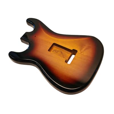 Sunburst (three tone) Nitro Stratocaster body HSH image 3