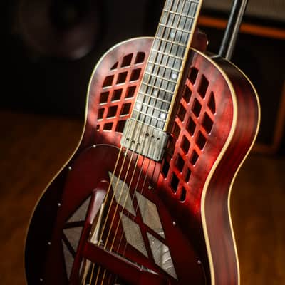 National M-1 Tricone Resophonic Guitar with Pickup image 3