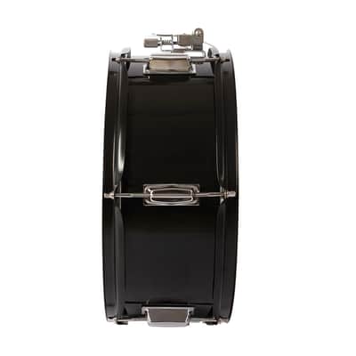 14"x5.5" Snare Drum Kit Black w/ Sticks, Strap & Wrench – Metal Shell, 8 Lug, Beginner Marching Practice Drum image 9