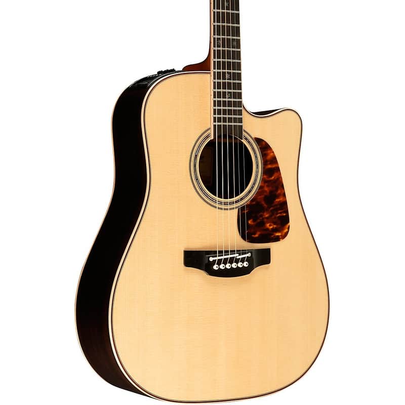 Takamine P7DC Pro Series Dreadnought Cutaway Acoustic-Electric Guitar Regular Natural image 1