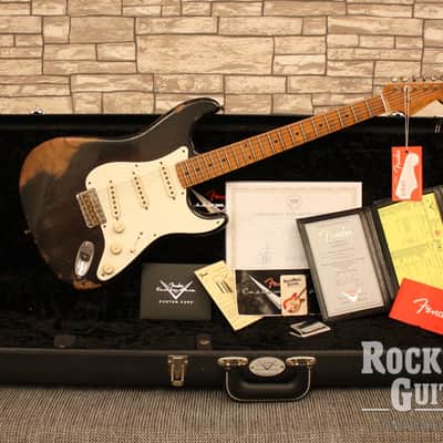Fender  Stratocaster 1955 WW10 Wildwood Heavy Relic Ebony Custom Shop  2020 image 3