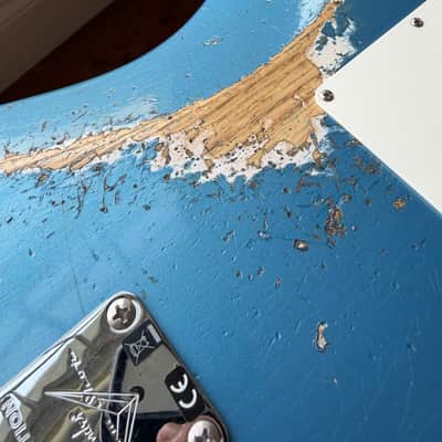 2025 Fender Custom Shop Stratocaster Custom Deluxe SR25 Matching Headstock Heavy Relic - Aged Lake Placid Blue image 16