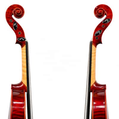 Strad Model Handmade Violin Outfit 4/4 Italian Spruce European Flamed Maple image 4
