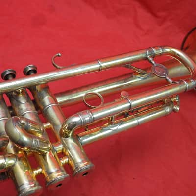 Leblanc 707 Sonic Bb trumpet 1961 - Gold plated image 7