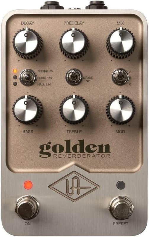 Universal Audio GOLDEN Reverberator Stereo Effects Pedal image 1