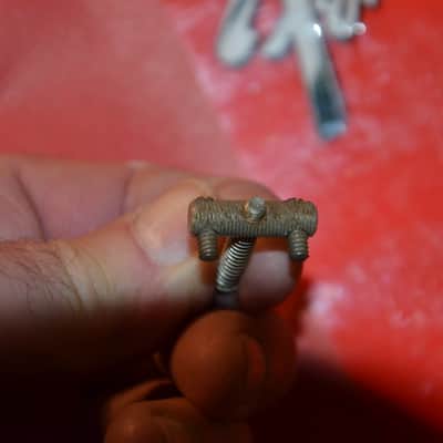 Fender original vintage Telecaster Bridge Saddles (1961/1962) * rare * Made in Fullerton, California! image 11