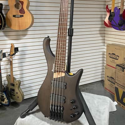 Ibanez Bass Workshop EHB605 Electric Bass Guitar - Walnut Flat & PLEK*D #857 image 6