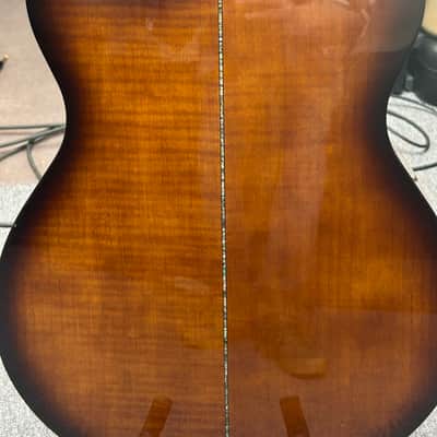 PRS SE A50E Angelus with Fishman GT1 Pickup 2018 - 2021 - Natural with Fire Red Burst Back image 2
