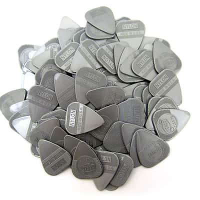 Herco Guitar Picks  Nylon Flex  Silver Flex 75  1.00mm  Dunlop  100 Pack