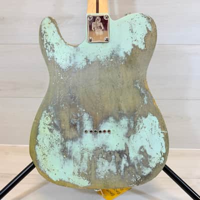 Uknown Telecaster Relic Partscaster Electric Guitar w/ DiMarzio Tone Zone T & Hard Case image 8