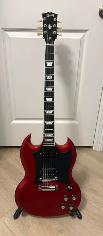 Listing Title Gibson SG Standard 2008 Ebony Fretboard Wolfetone pickups - Metallic Red- ROBOT CONVERSION image 1