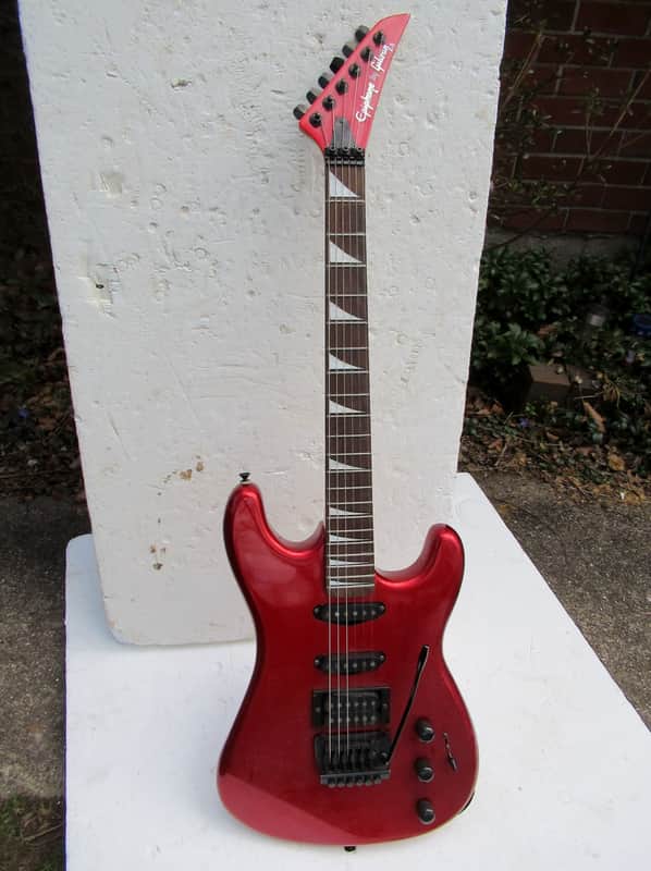 Epiphone by Gibson ストラト80年代 Gibson Epiphone Stratocaster, 1980's, Cherry Apple Red, 3 PU's