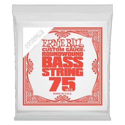 Ernie Ball Single Nickel Wound Electric Bass String .075" image 2