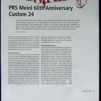 PRS Paul Reed Smith Custom 24 Private Stock Level 60th Anniversary Meinl Special Edition 2011 - Blackgold image 17