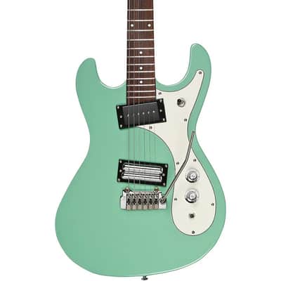 Danelectro 64XT-AQUA Reversed Double Cutaway Offset Horn Shape 6-String Electric Guitar image 2