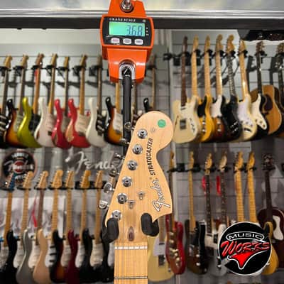 Fender   Stratocaster American Performer Satin Surf Green Hss image 3