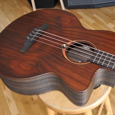 LAG Sauvage BCE / Jumbo Cutaway Electro / Acoustic-Electric 4-String Bass / Green Guitars Series / 2309LT23160 image 6