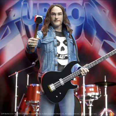Super 7 Metallica Cliff Burton Ultimates 7-Inch Action Figure (Wave 1) 2023 Limited Edition image 3