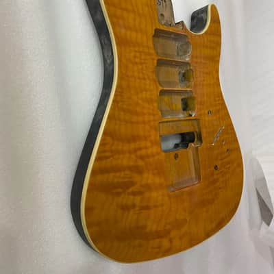 Quilted Maple Top HHH Guitar Body DIY Project image 2