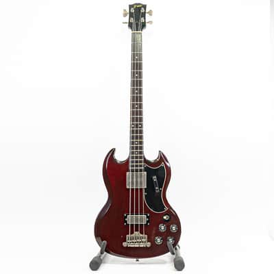 1981 Greco EB-500 SG Style Bass w/ Massive Sounding Mudbucker, Punchy Bridge Humbucker image 2