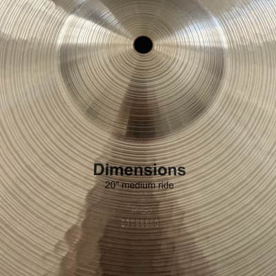 Paiste 20" Dimensions Medium Ride Cymbal 1999 - 2005 - Traditional image 3