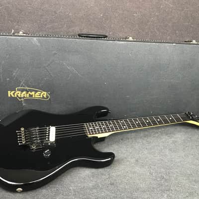 Vintage Kramer Beretta Black Electric Guitar  w/ Case and Whammy Bar image 1