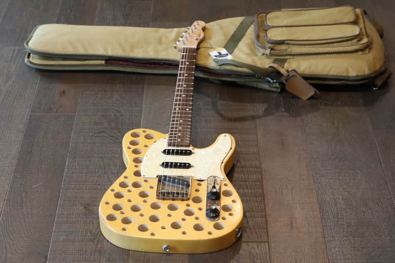 Lapdancer Holey Telecaster Butterscotch Blonde + Gig Bag (6906) image 1