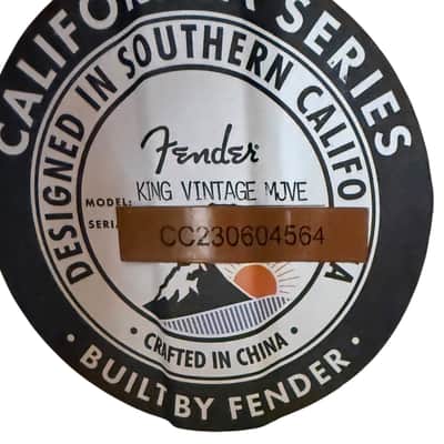 Fender Guitar - Acoustic electric Vintage King image 6