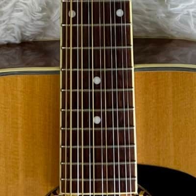 Washburn D10S12 12-String Acoustic Guitar w/ Fender Hardshell Case – Very Nice image 9